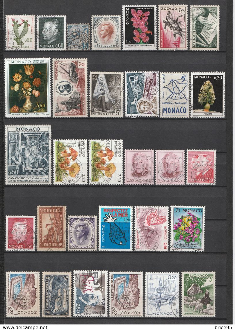 ⭐ Monaco - Lot De Timbres ⭐ - Colecciones & Series