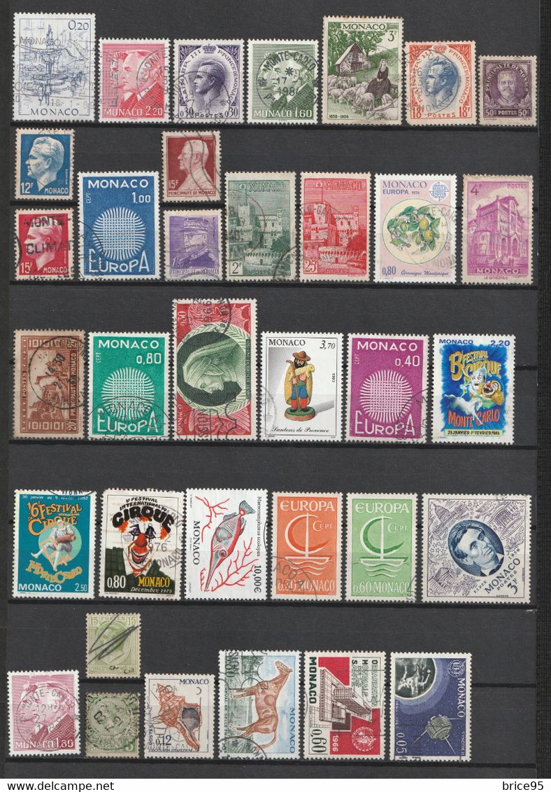 ⭐ Monaco - Lot De Timbres ⭐ - Verzamelingen & Reeksen