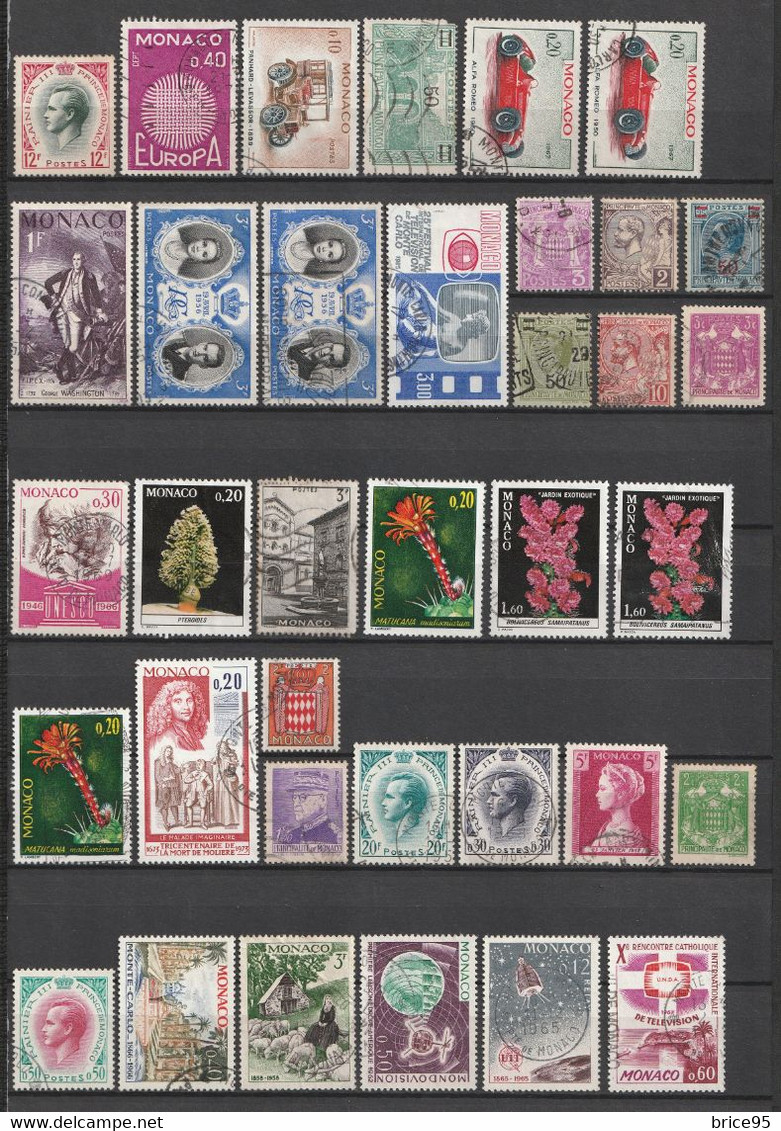 ⭐ Monaco - Lot De Timbres ⭐ - Collezioni & Lotti