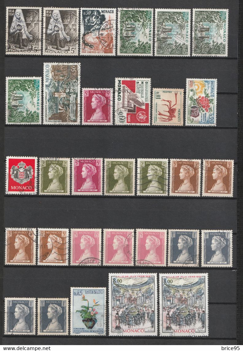 ⭐ Monaco - Lot De Timbres ⭐ - Collections, Lots & Series