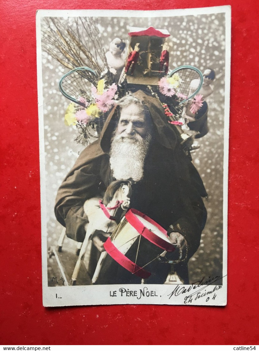 N°3048. THEME DU PERE NÖEL. CARTE NUMEROTEE « I ». CARTE TRES ANCIENNE A DOS NON DIVISE. JE N’AI PAS DE COMPTE PAY PAL - Sonstige & Ohne Zuordnung