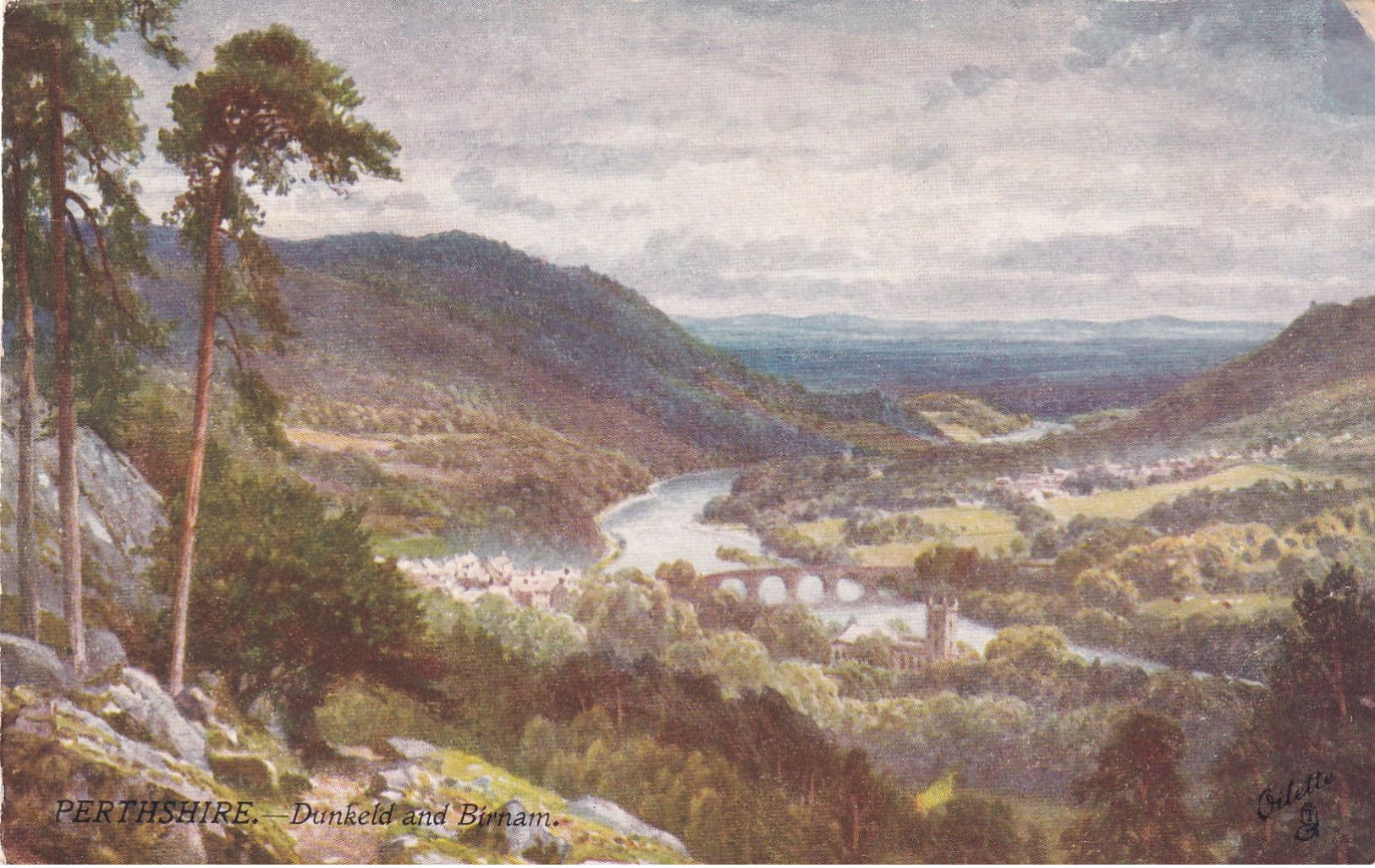 PERTHSHIRE, Scotland, 1900-1910s; Dunkeld And Birnam, TUCK No. 7344 - Perthshire