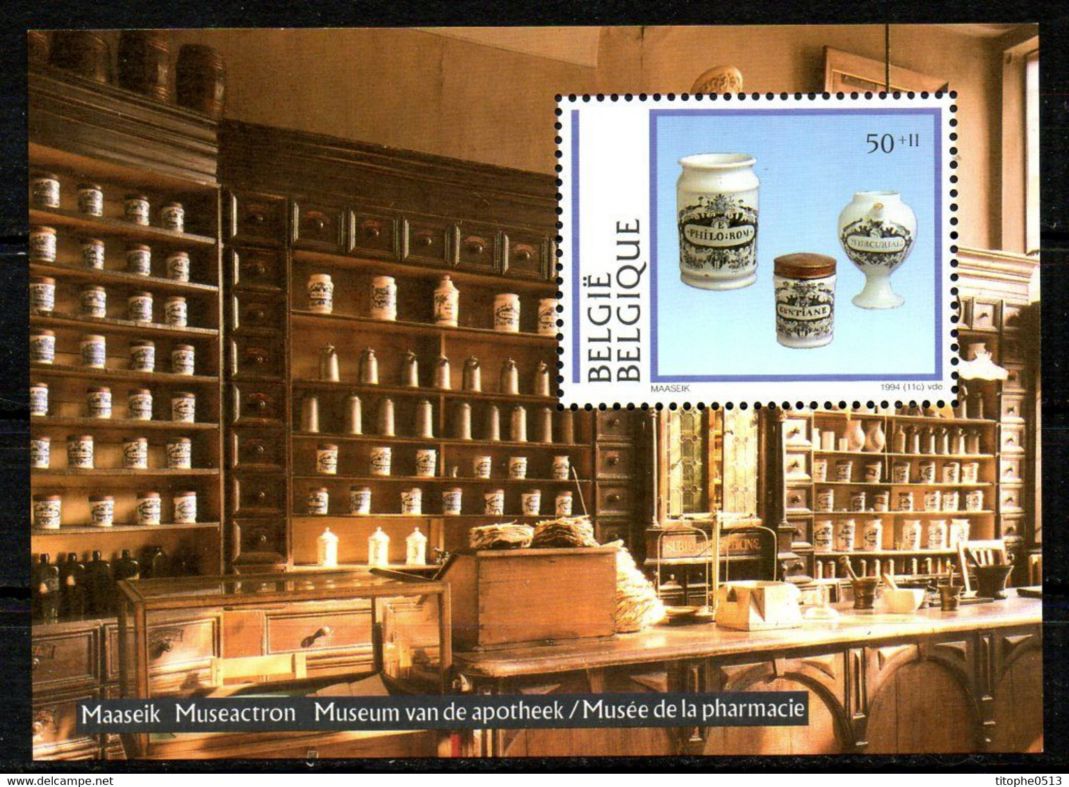 BELGIQUE. BF 69 (neuf Sans Charnière : MNH) De 1994. Musée De La Pharmacie. - Pharmacy