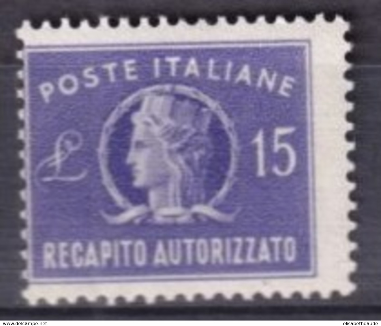 ITALIE - 1949 - EXPRES YVERT N° 36 * MLH FILIGRANE ROUE AILEE - COTE = 40 EUR - Eilpost/Rohrpost