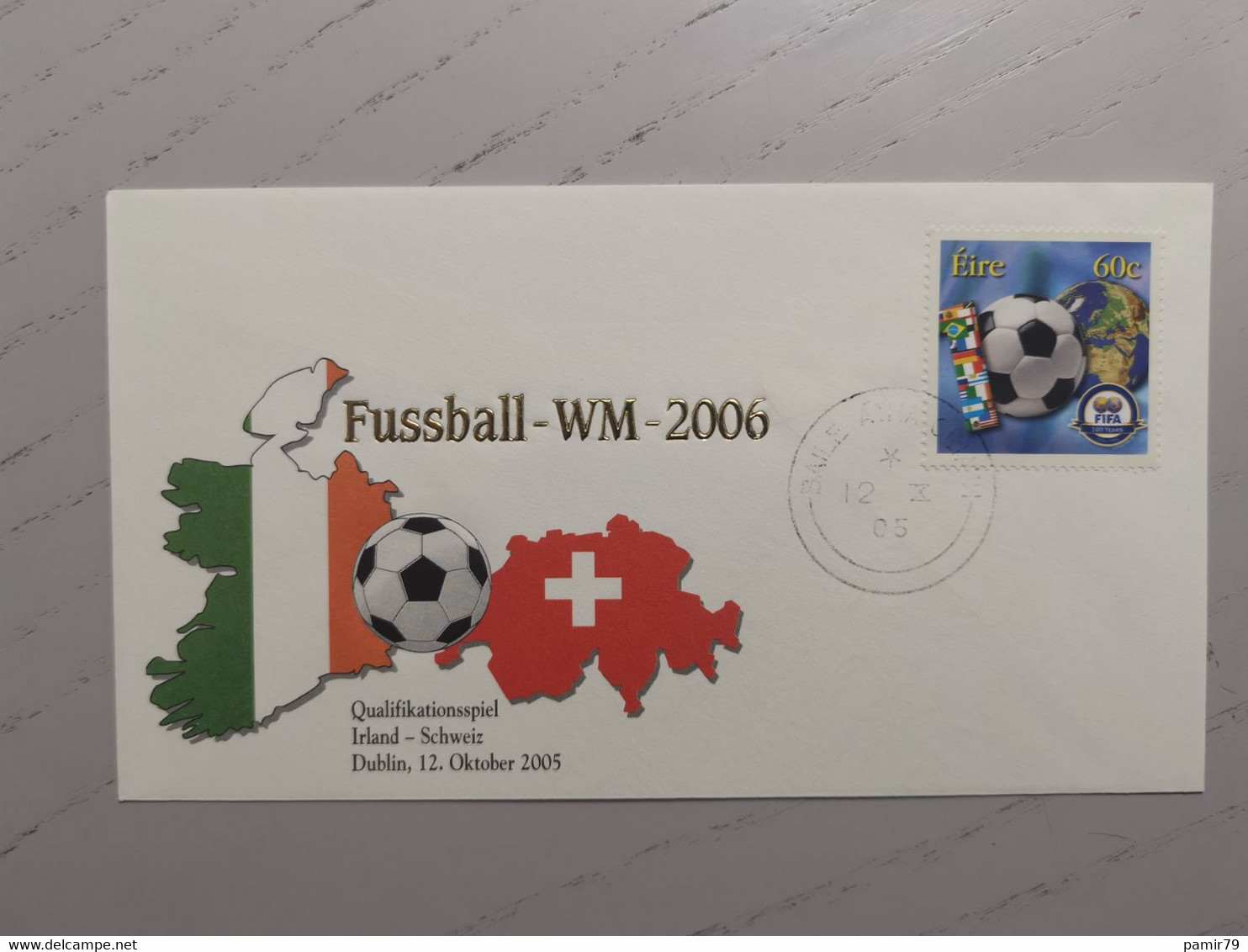 2005 Sonderbeleg WM 2006 Irland - Schweiz - Lettres & Documents