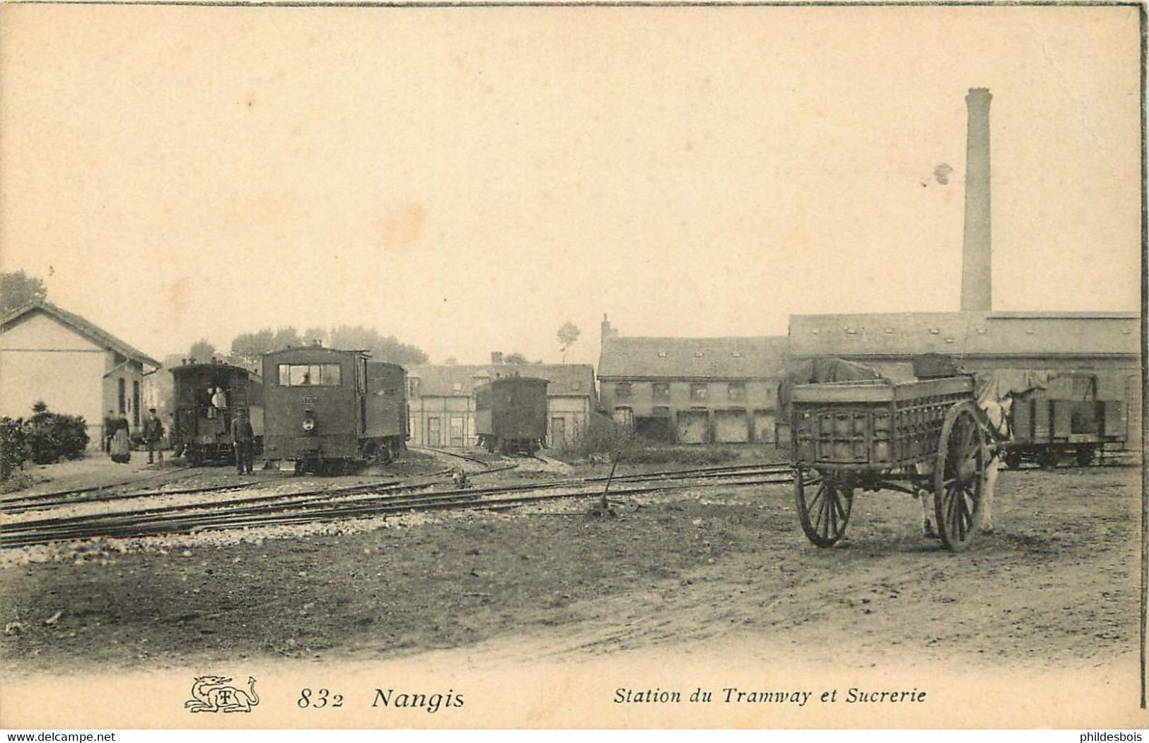 SEINE ET MARNE   NANGIS  Station Du Tramway Et Sucrerie - Nangis