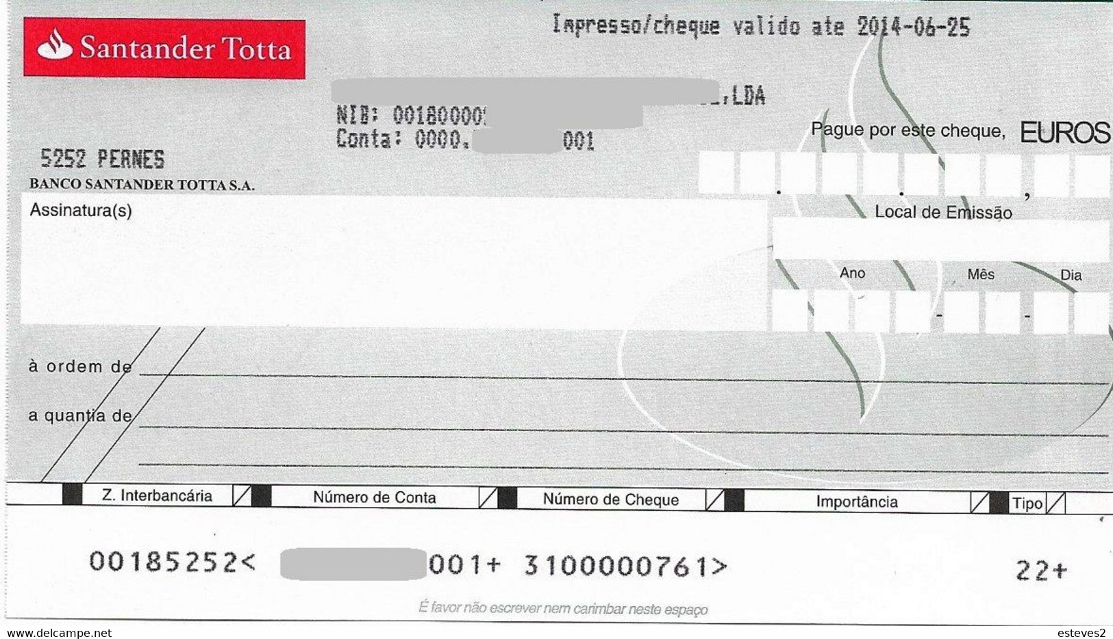 Santander pay discount in cheque