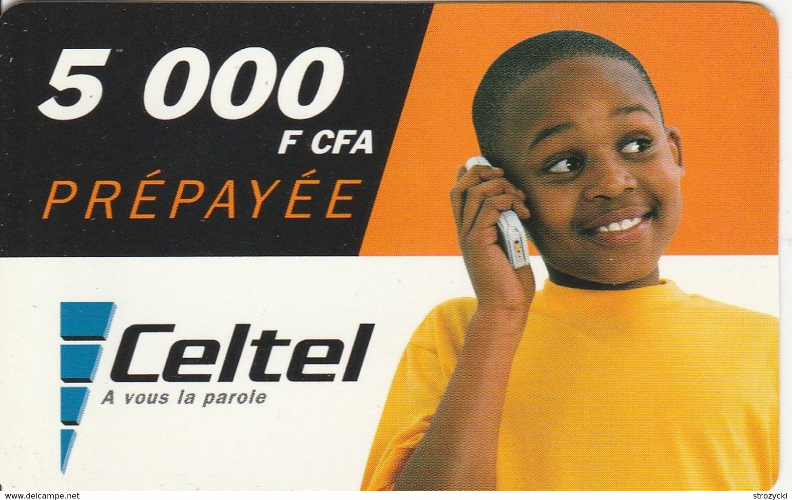 Gabon - Celtel - Young Boy At The Phone - Gabun