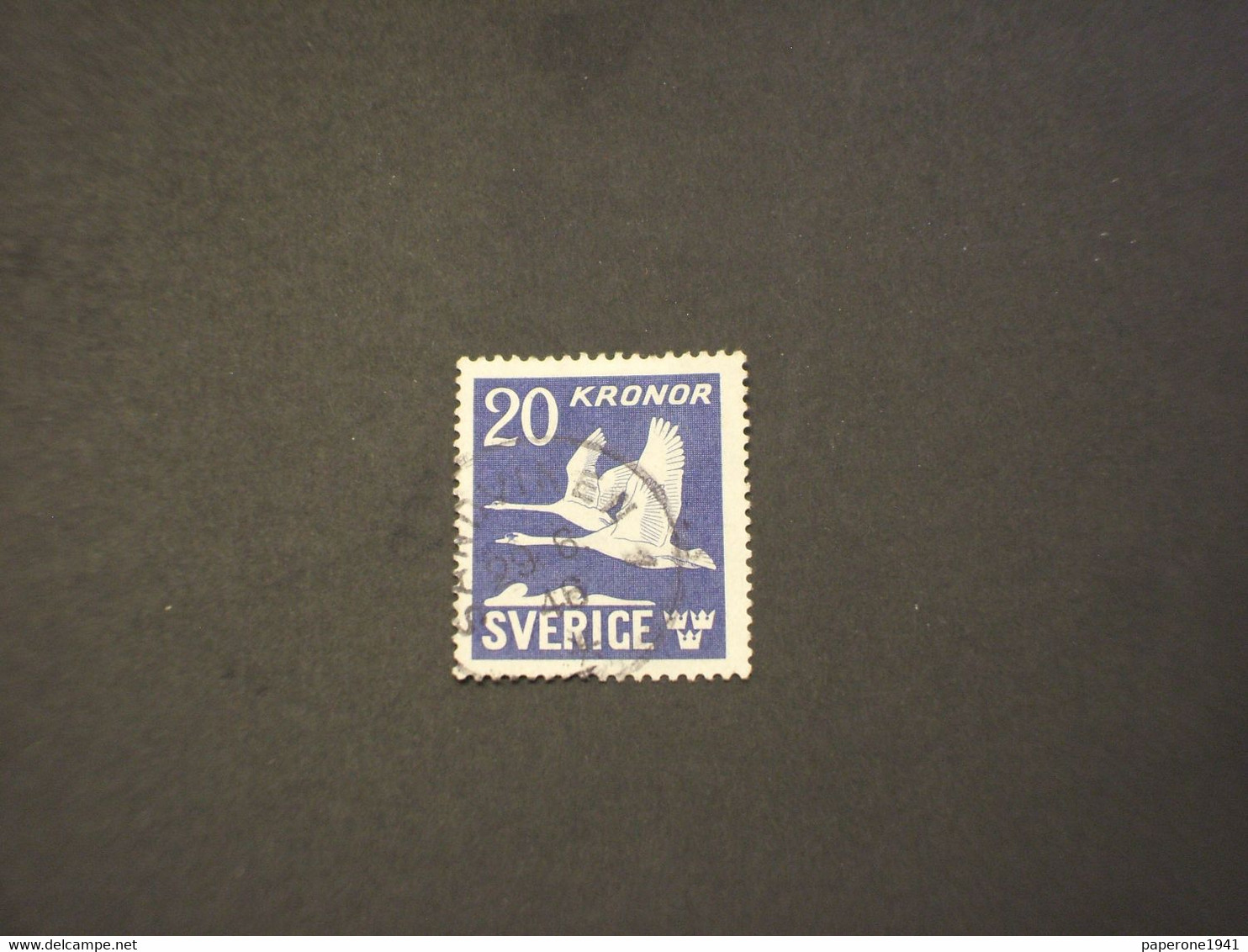 SVEZIA - P.A. 1942 CIGNI 20 K. - TIMBRATI/USED - Used Stamps