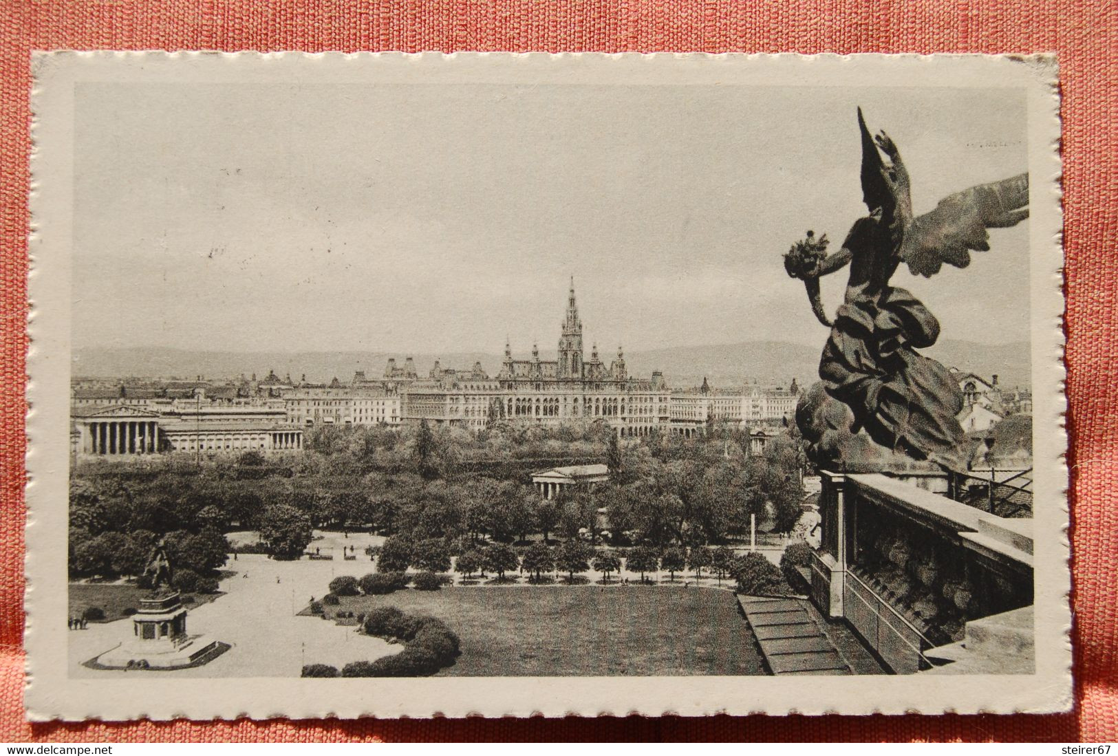 3 AK Wien Parlament, Gel. (..mit Feldpost, Freistpl. 1938) - Ringstrasse