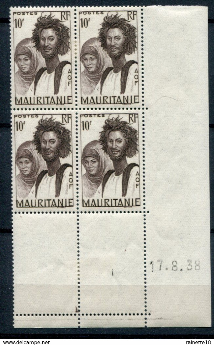 Mauritanie   Bloc De 4 Du N° 93  Deux Timbres **, Deux Timbres * - Neufs