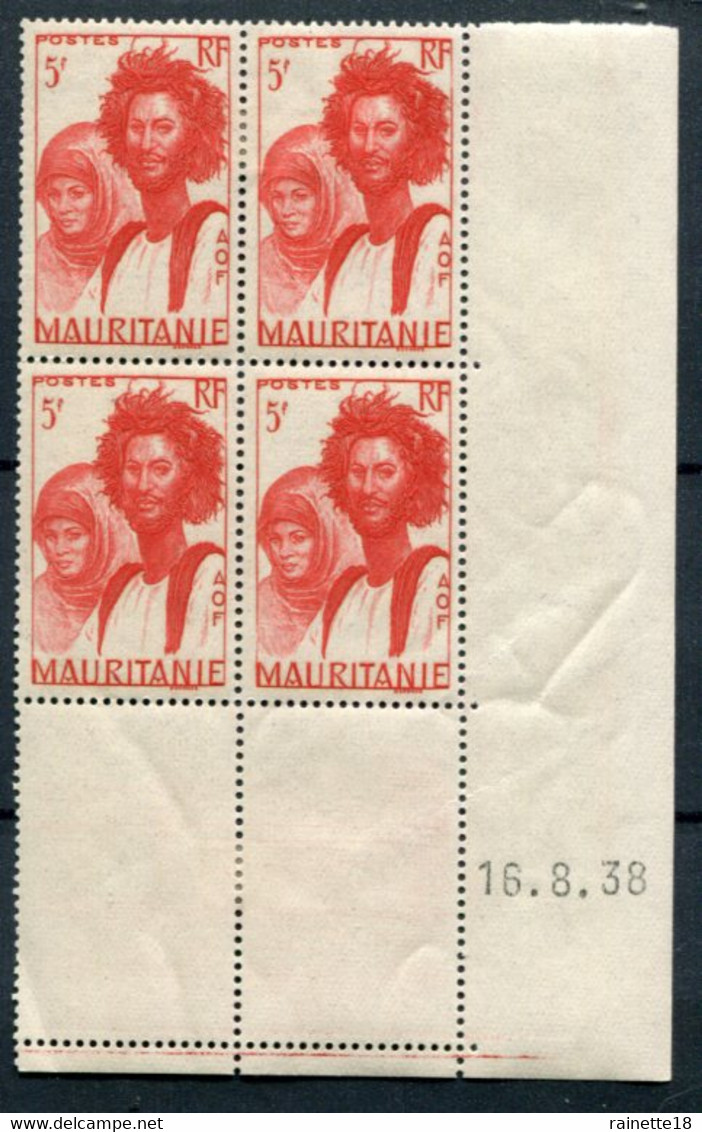 Mauritanie   Bloc De 4 Du N° 92  Deux Timbres **, Deux Timbres * - Ungebraucht