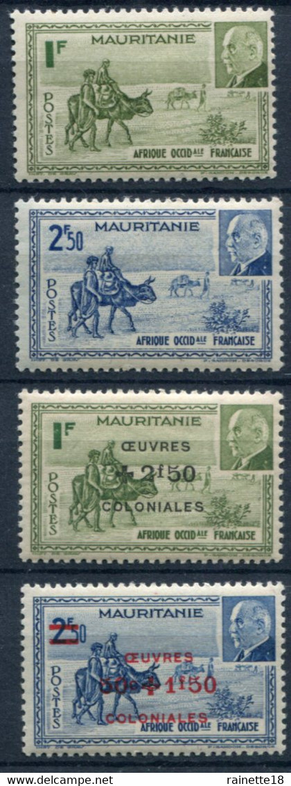 Mauritanie         123/124  ** 131/132 ** - Nuovi