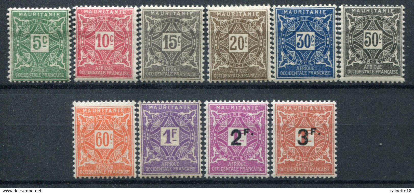 Mauritanie        Taxes   17/26 ** - Unused Stamps