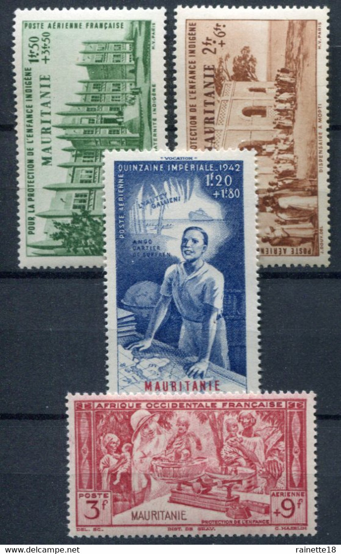 Mauritanie       PA  6/9 ** - Unused Stamps