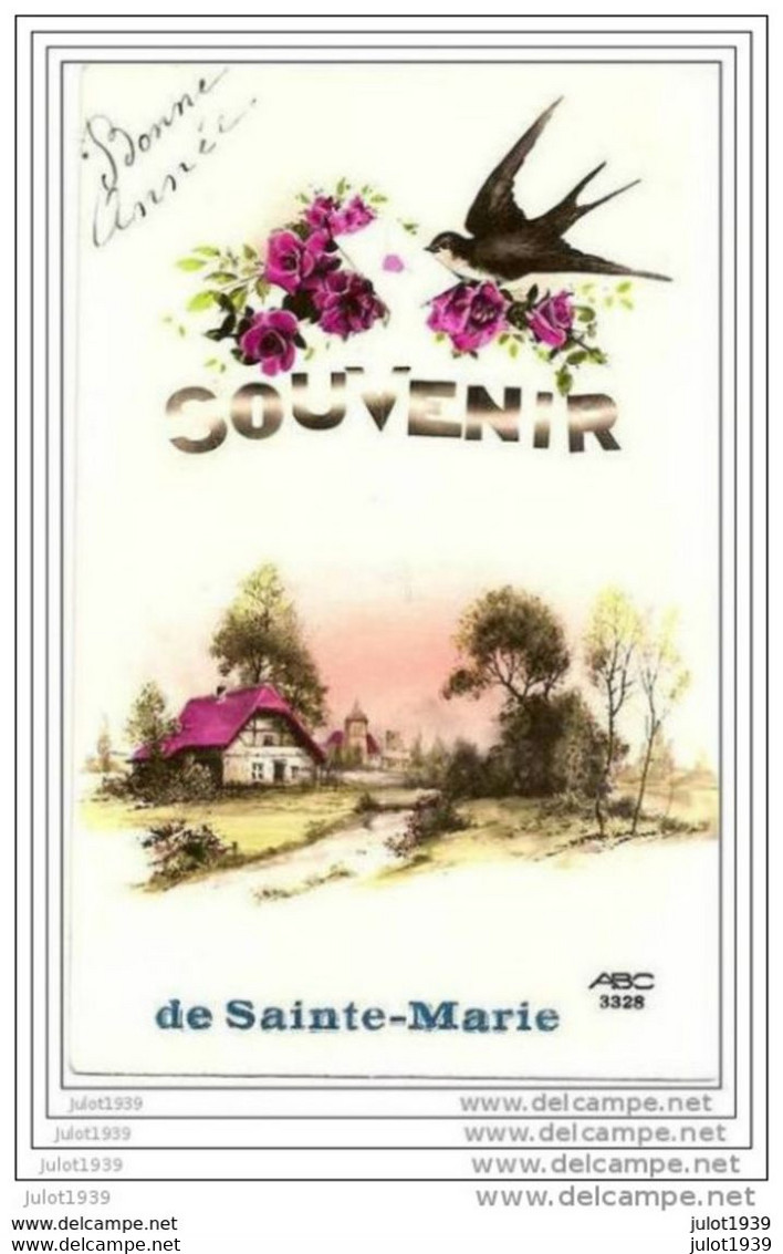 SAINTE - MARIE ..-- ETALLE ..-- Souvenir De ... 1941 Vers BUZENOL ( Mr Mme Simon REZER ) . Voir Verso . - Etalle