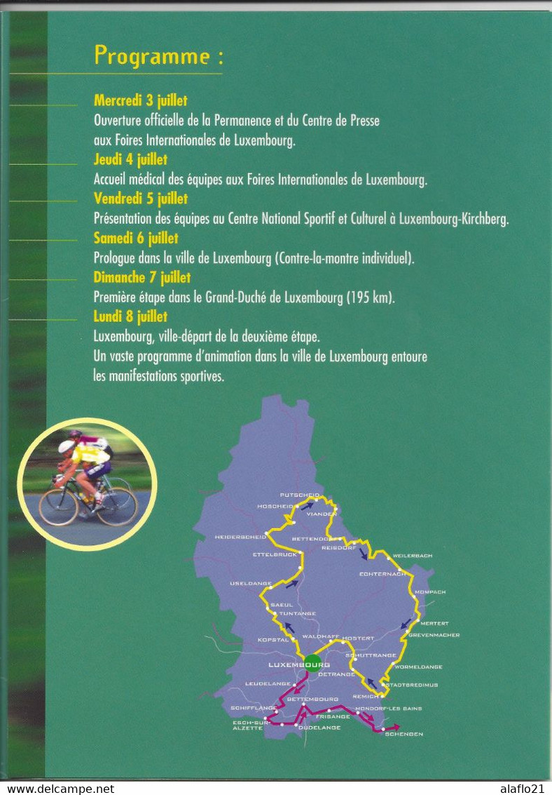 ENCART EMIS Pour DEPART TOUR De FRANCE 2002 à LUXEMBOURG -  6 Scans - Covers & Documents