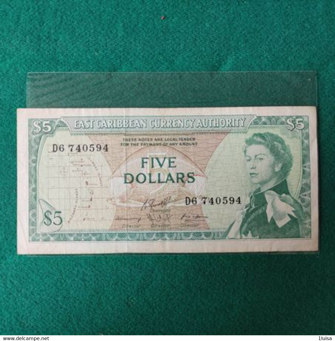 EAST CARIBBEAN 5 DOLLAR S - Caraïbes Orientales