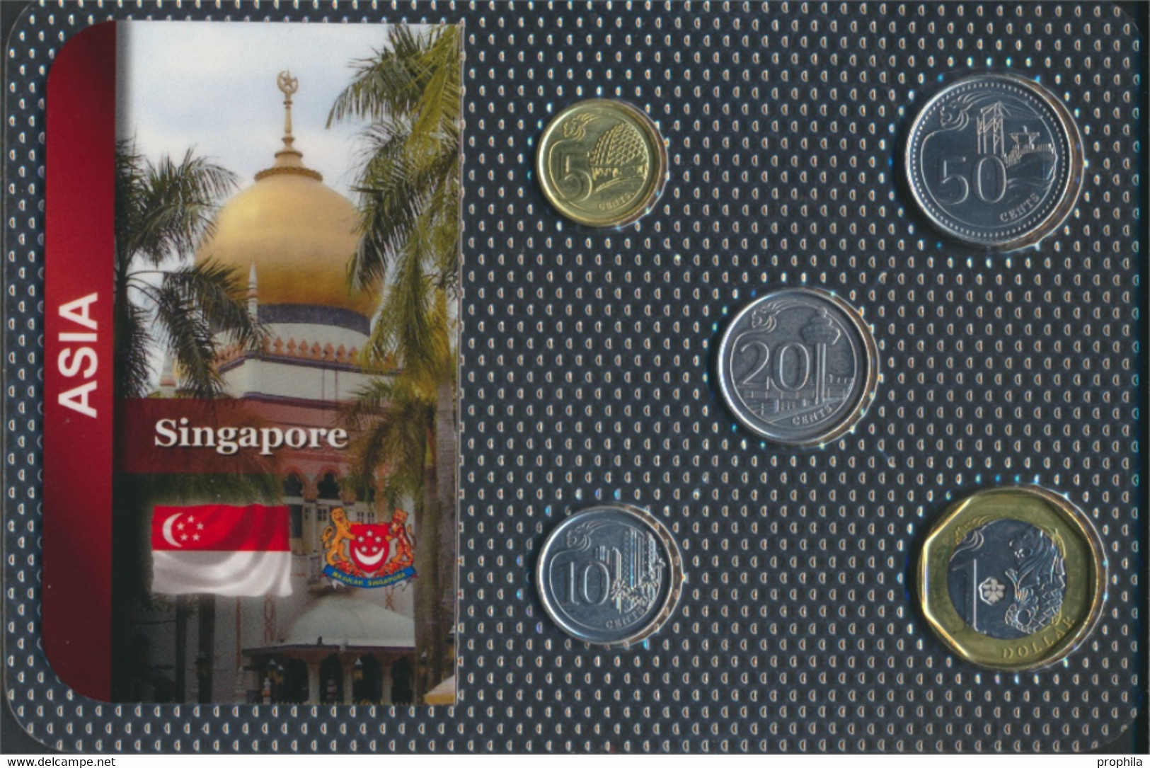 Singapur Stgl./unzirkuliert Kursmünzen Stgl./unzirkuliert Ab 2013 5 Cents Bis 1 Dollar (9664387 - Singapour