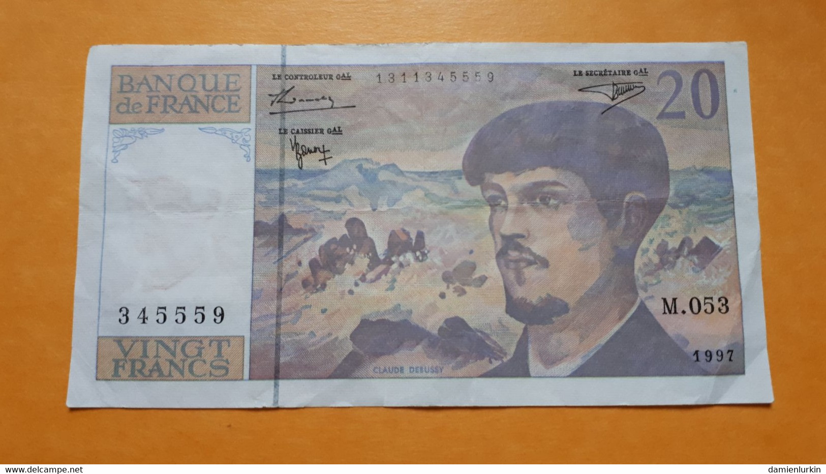 FRANCE DEBUSSY 20 FRANCS 1997 P-151i - 20 F 1980-1997 ''Debussy''