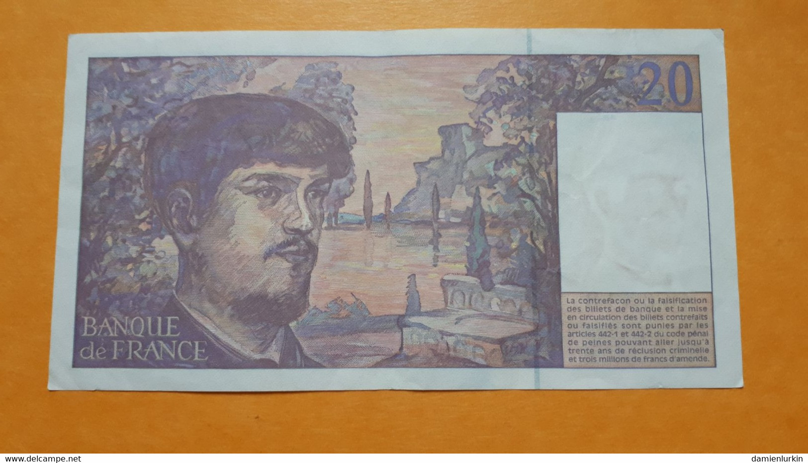 FRANCE DEBUSSY 20 FRANCS 1997 P-151i - 20 F 1980-1997 ''Debussy''