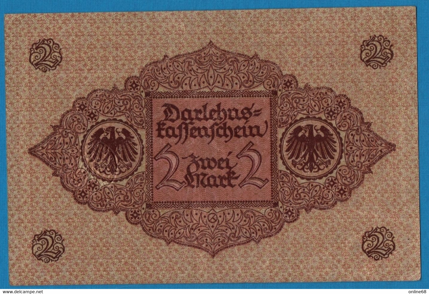 DEUTSCHES REICH 2 MARK 01.03.1920  # 1.065829 P# 59  DARLEHENSKASSENSCHEIN - Administration De La Dette