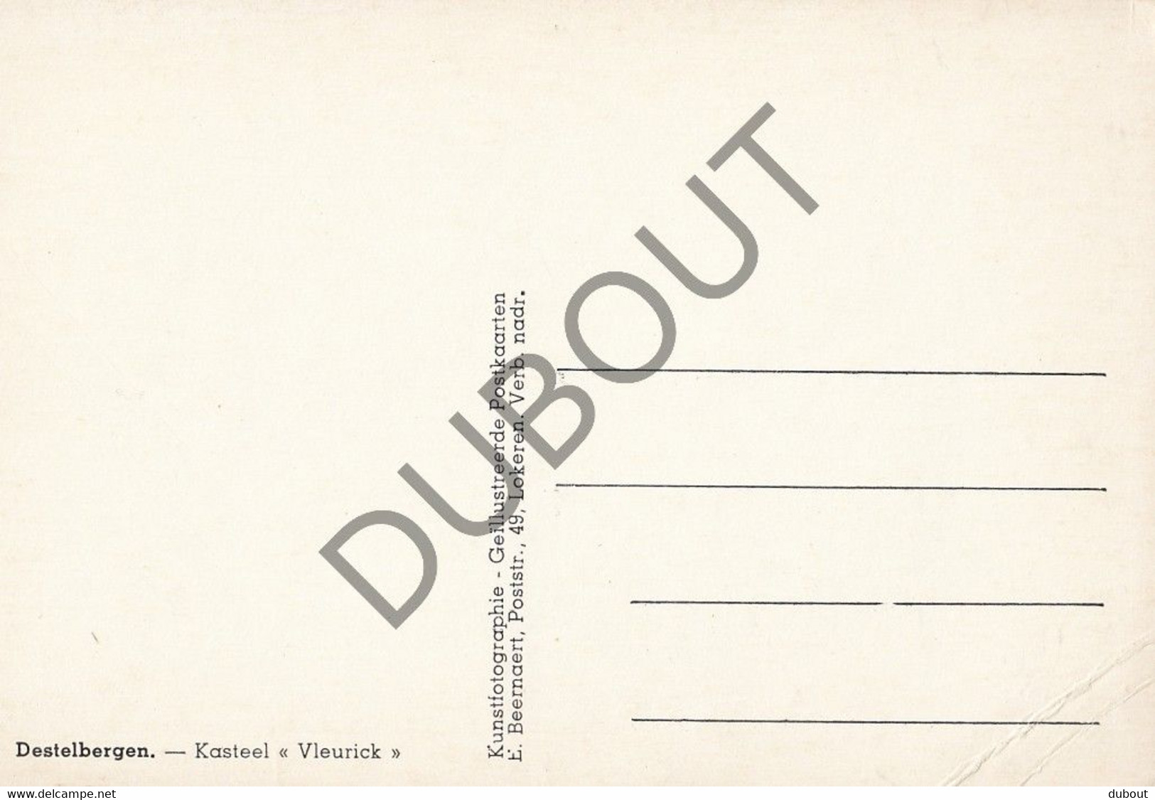 Postkaart-Carte Postale - DESTELBERGEN - Kasteel Vleurick (C1387) - Destelbergen