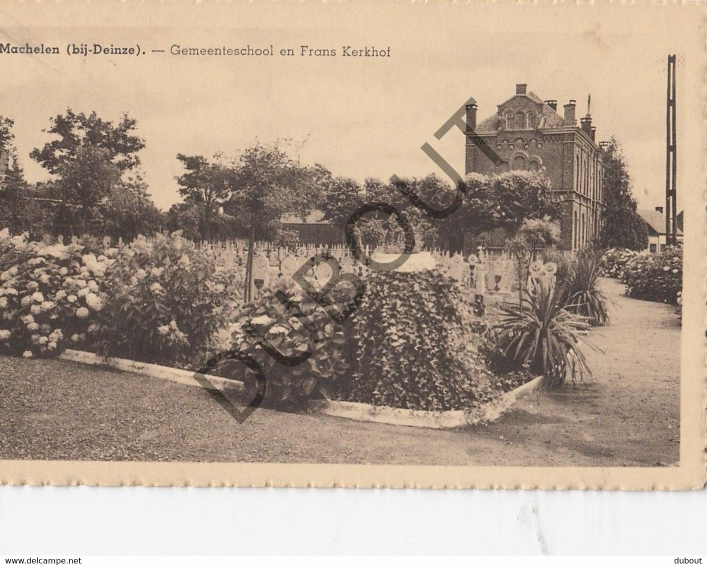 Postkaart-Carte Postale - MACHELEN-Bij-Deinze - Gemeenteschool En Frans Kerkhof  (C1400) - Zulte