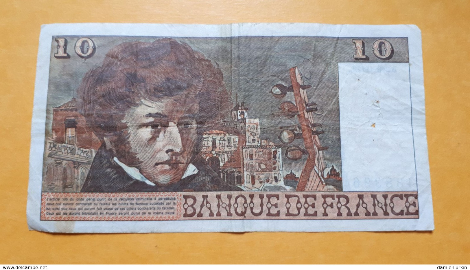 FRANCE BERLIOZ 10 FRANCS B.2-6-1977.B  P-150c.7 - 10 F 1972-1978 ''Berlioz''