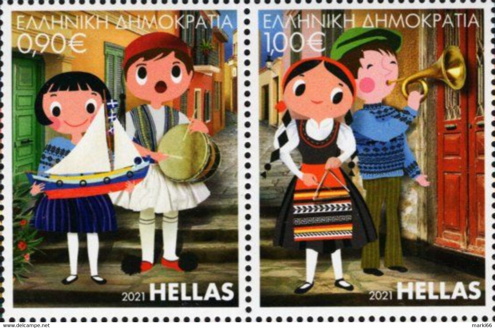 Greece - 2021 - Christmas - Mint Stamp Set - Ongebruikt