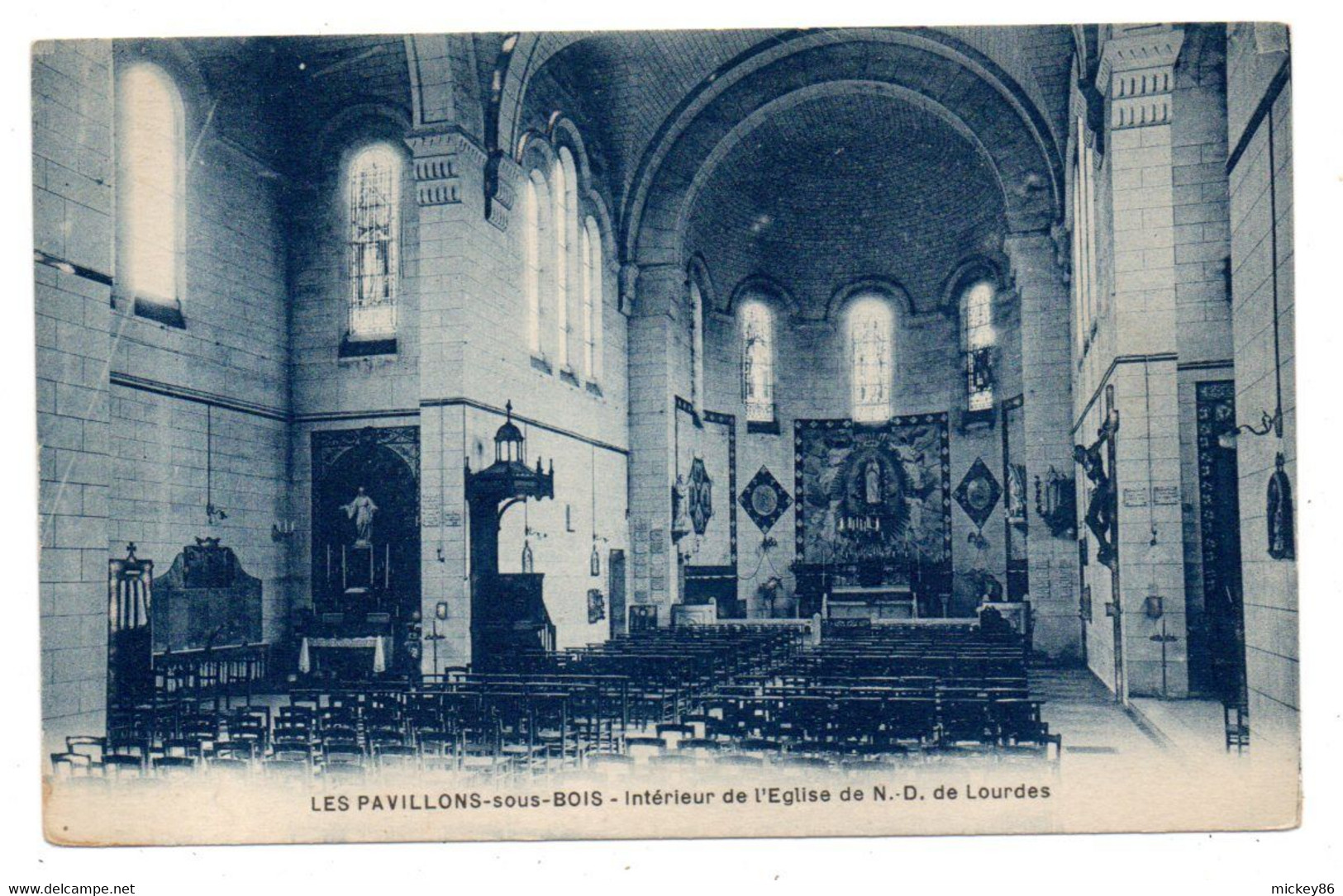 LES PAVILLONS SOUS BOIS -- Intérieur De L'église N-D De Lourdes.................à Saisir - Les Pavillons Sous Bois