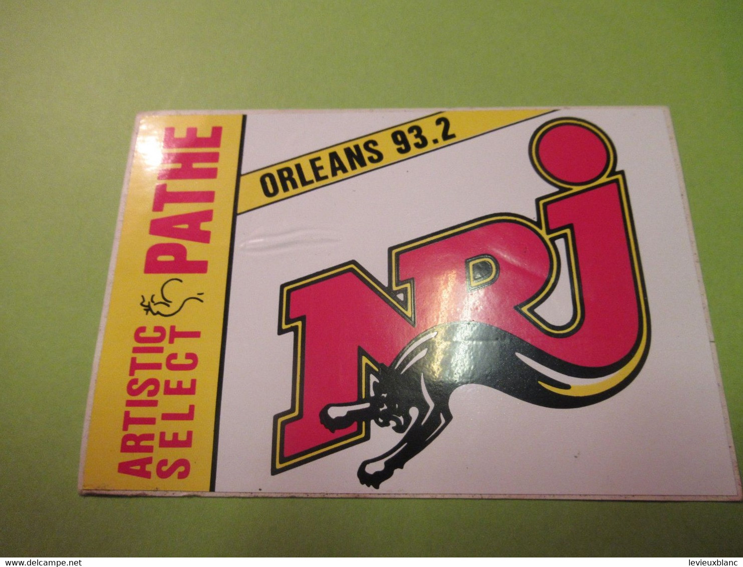 RADIO Locale/ NRJ ? ORLEANS 93.2 /Artistic Select PATHE/Macline Vers 1970-1980      ACOL168 - Stickers