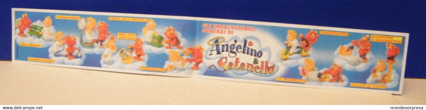 (AB87) CARTINA  KINDER FERRERO ITALIA - ANGELINO E SATANELLO - LA TROMBETTA - Istruzioni