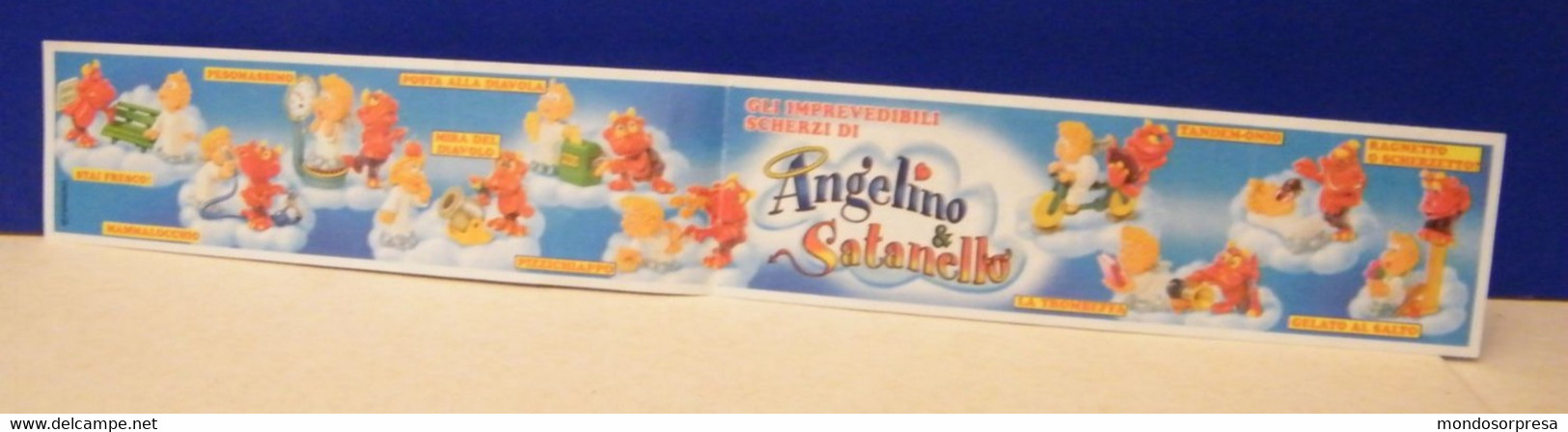 (AB88) CARTINA  KINDER FERRERO ITALIA - ANGELINO E SATANELLO - PIZZICHIAPPO - Istruzioni