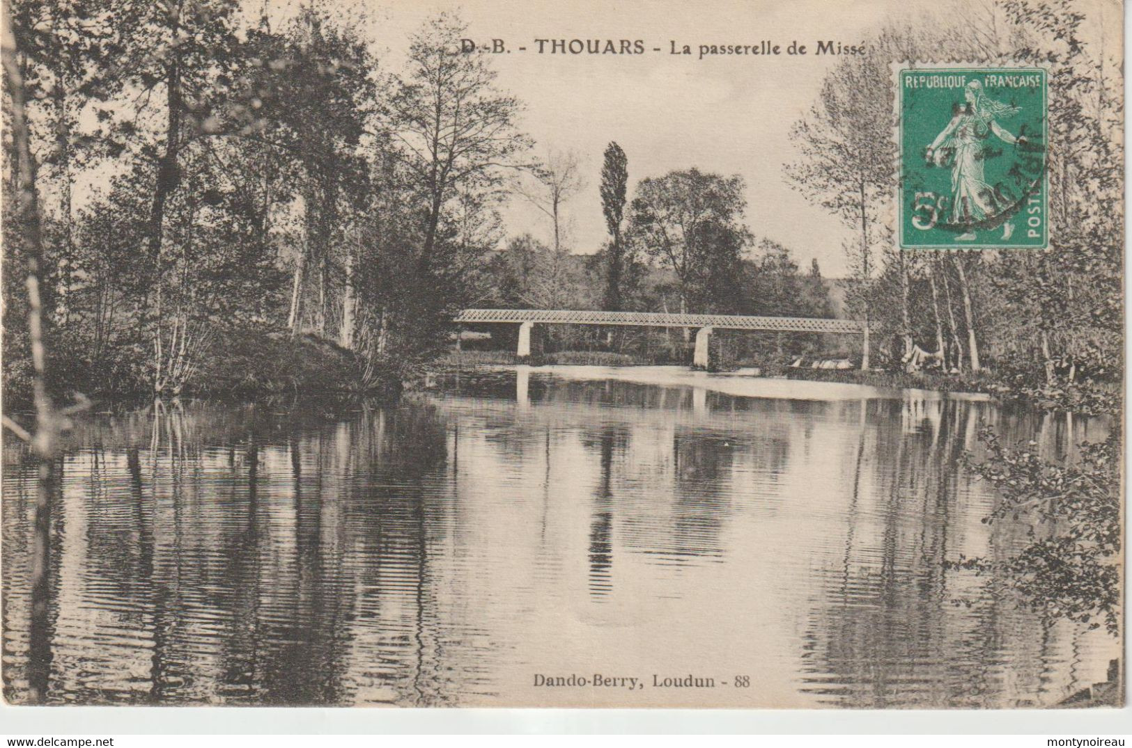 Dav : DEux  Sévres : THOUARS : La  Passerelle  De  Missé - Thouars