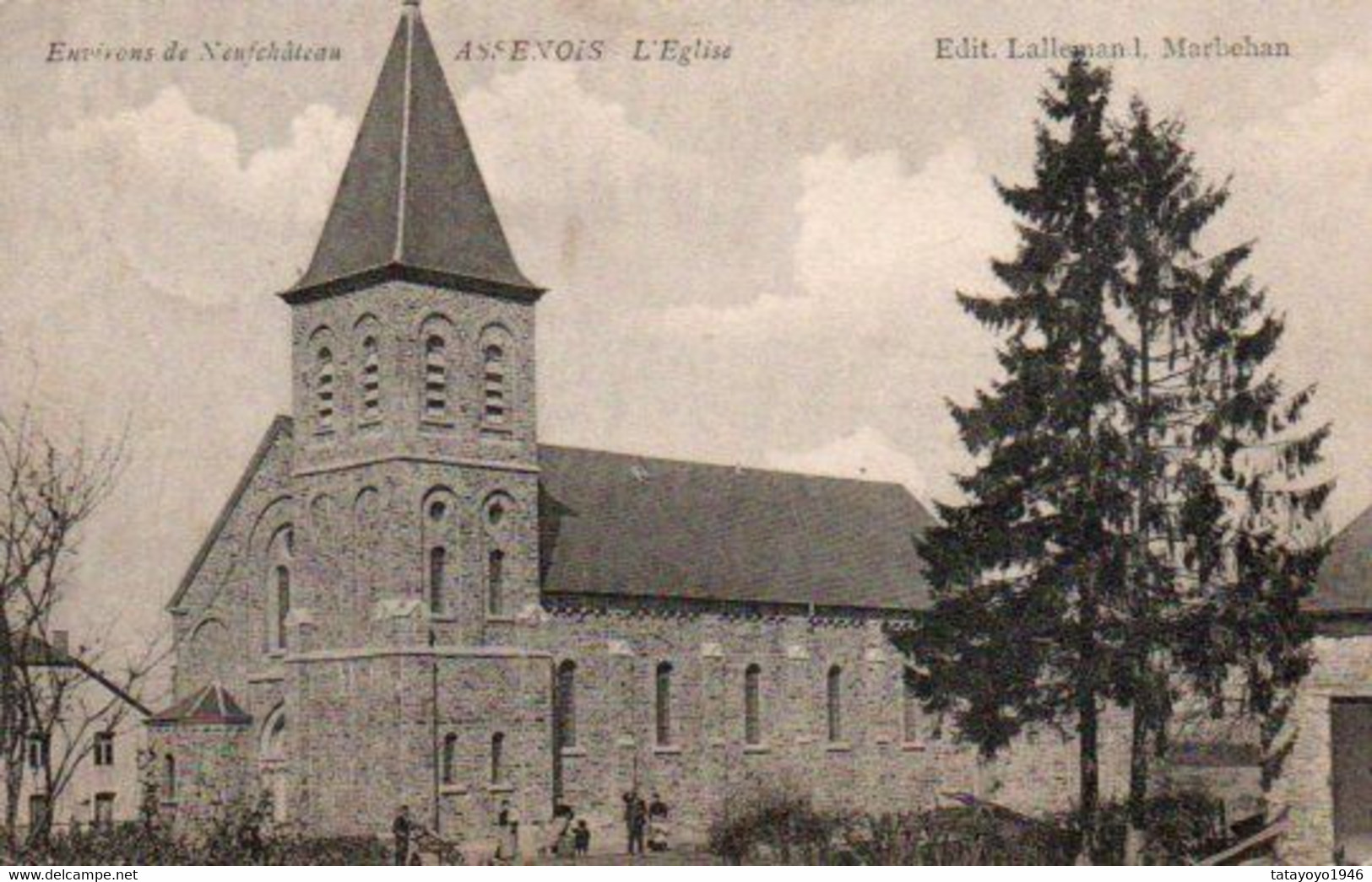 Environ De Neufchateau Assenois   L'eglise Petite Animationvoyagé Mais Ne Possede Plus Son Timbre - Léglise