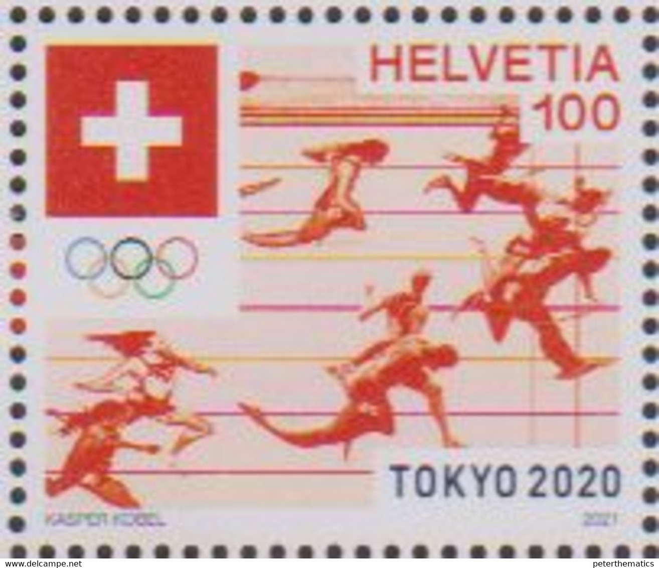 SWITZERLAND, 2021, MNH, TOKYO OLYMPICS, 1v - Sommer 2020: Tokio