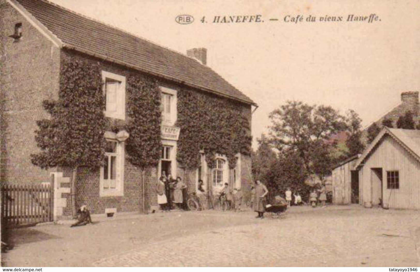 Haneffe  Café Du Vieux Haneffe Bien Animée Cycliste N'a Pas Circulé - Donceel