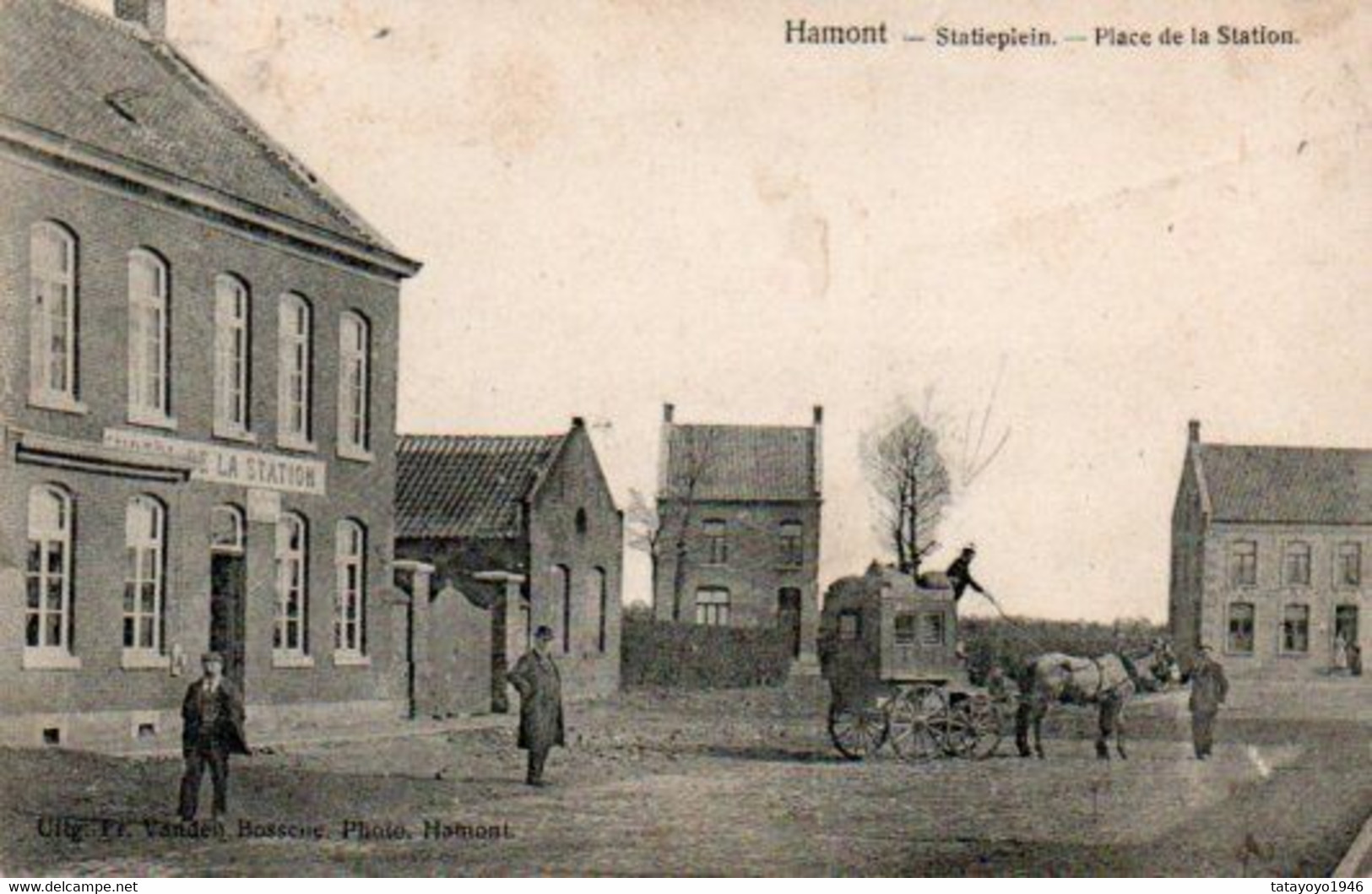 Hamont  Place De La Station  Statieplein Malle Poste Voyagé En 1910 - Hamont-Achel