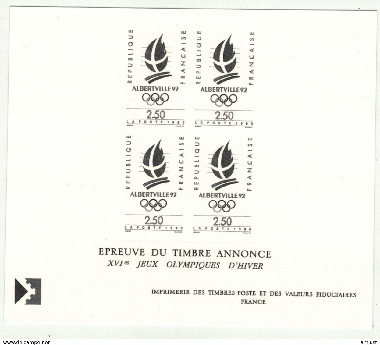 France // Epreuve De Luxe // Epreuve En Noir Y&T No. 2632 Neuf Sans Charnière 1990 - Luxury Proofs