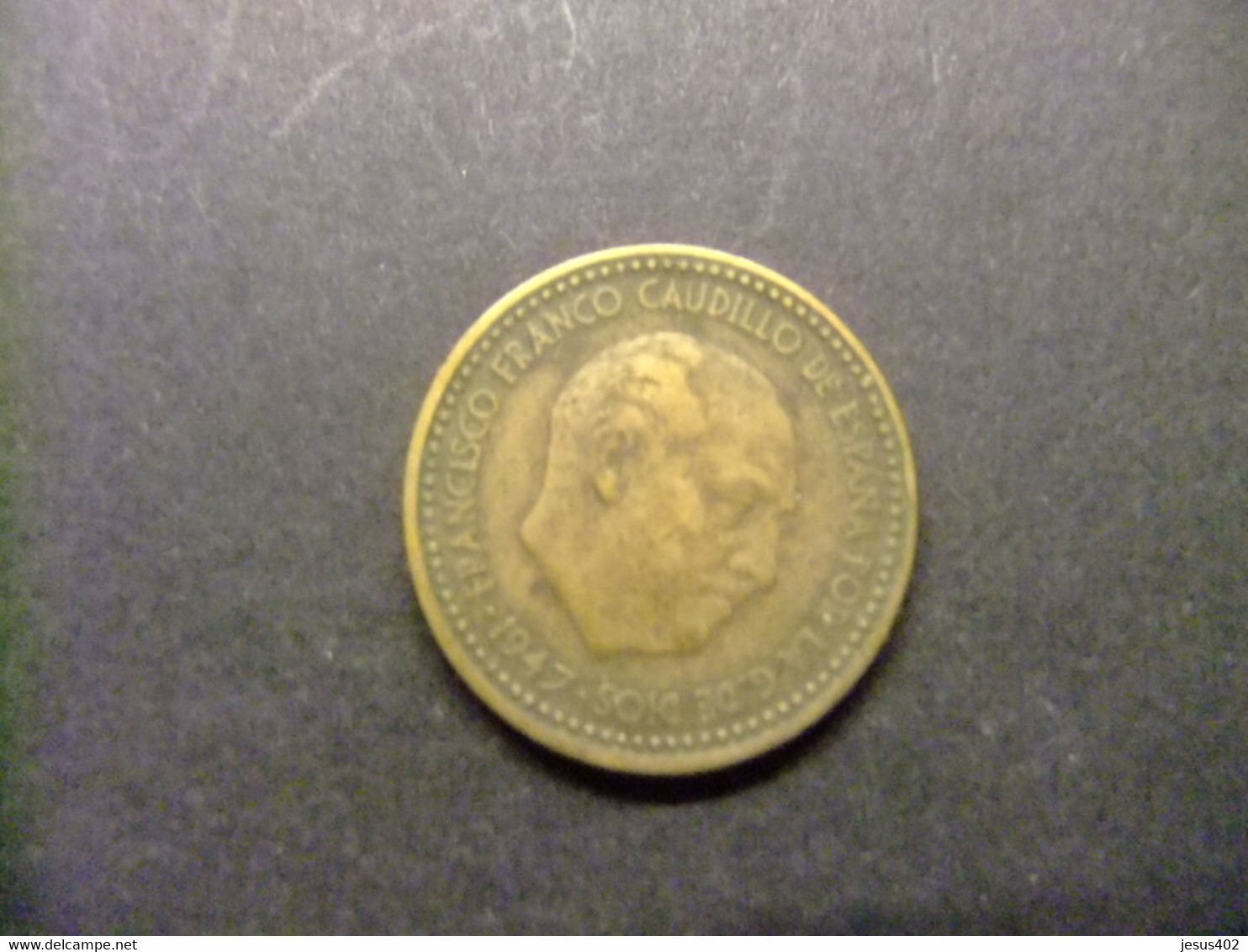 ESPAÑA ESPAGNE SPAIN / PESETA  FRANCO 1947 ESTRELLA 1954 - 1 Peseta