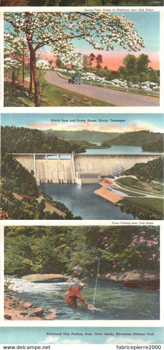 pochette dépliante CPSM de 18 vues, Etats-Unis (Tennessee) Oak Ridge - Greetings from Home of the Atomic Bomb