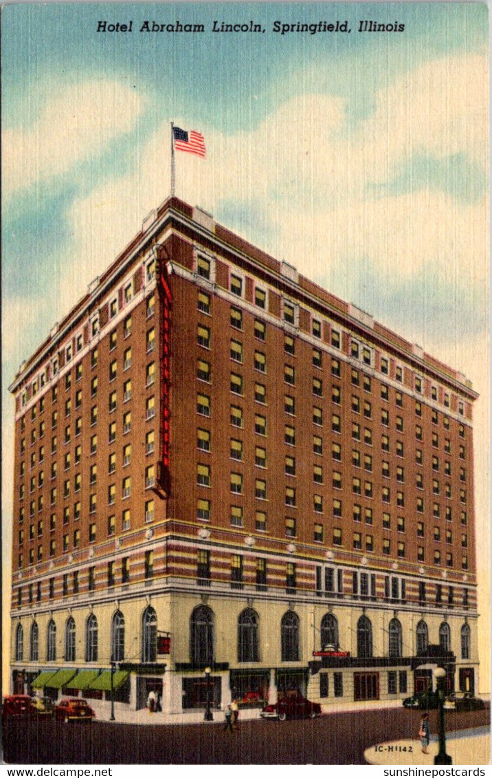 Illinois Springfield Hotel Abraham Lincoln Curteich - Springfield – Illinois