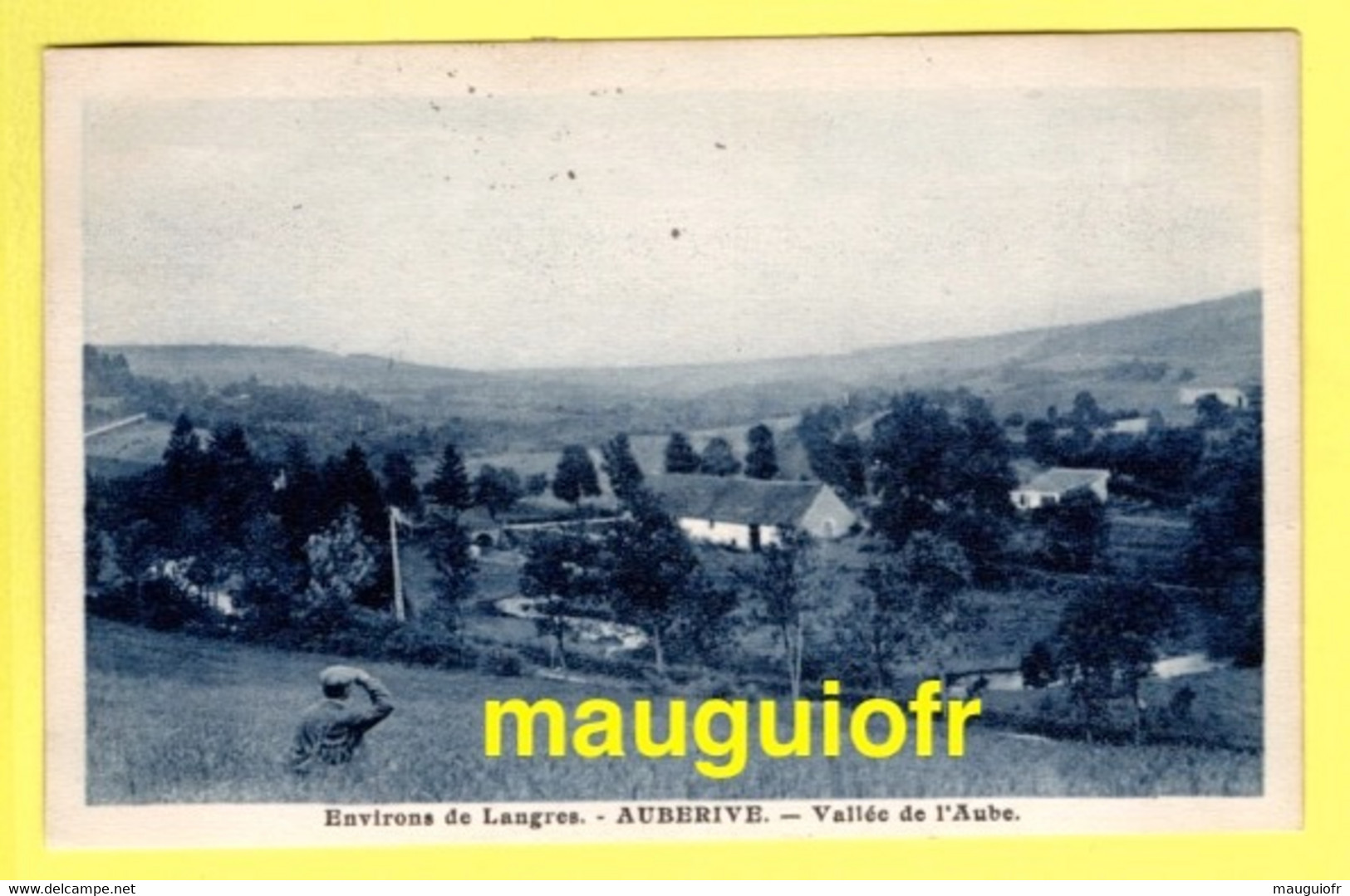 52 HAUTE MARNE / AUBERIVE / VALLÉE DE L'AUBE / 1929 - Auberive