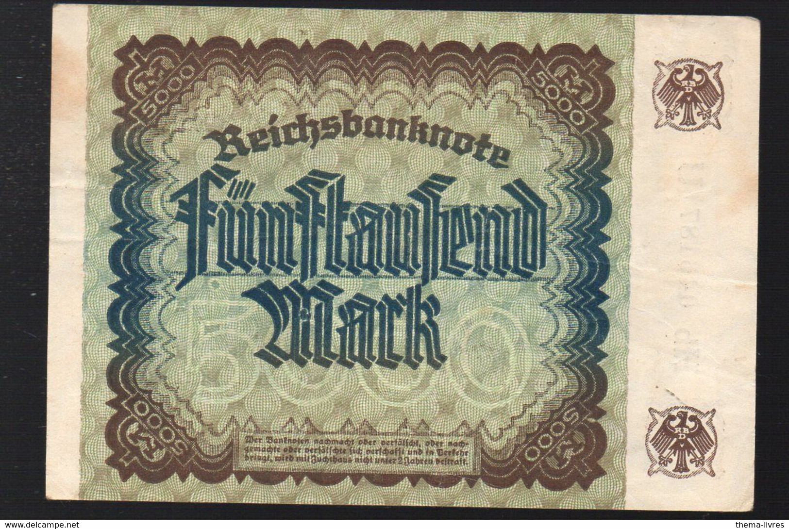 (Allemagne) Billet De 5000 Marks 1922   (PPP33362) - 5.000 Mark