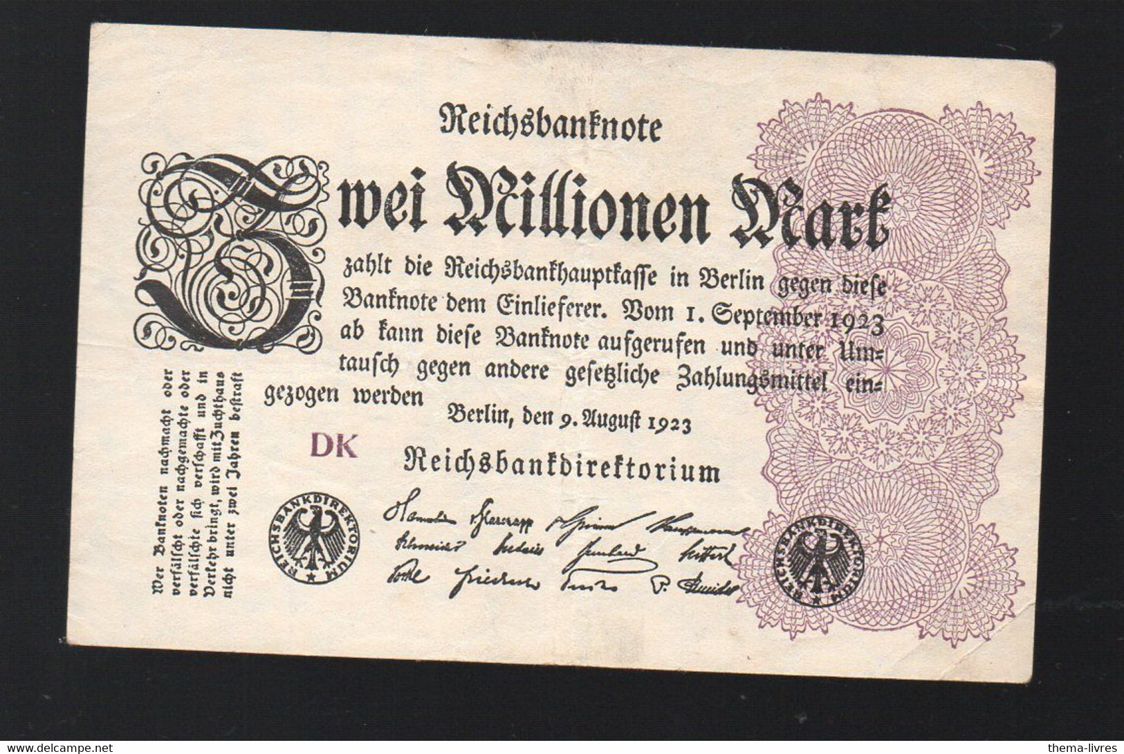 (Allemagne) Billet De 2 Millionen  Marks  1923  (PPP33363) - 2 Mio. Mark