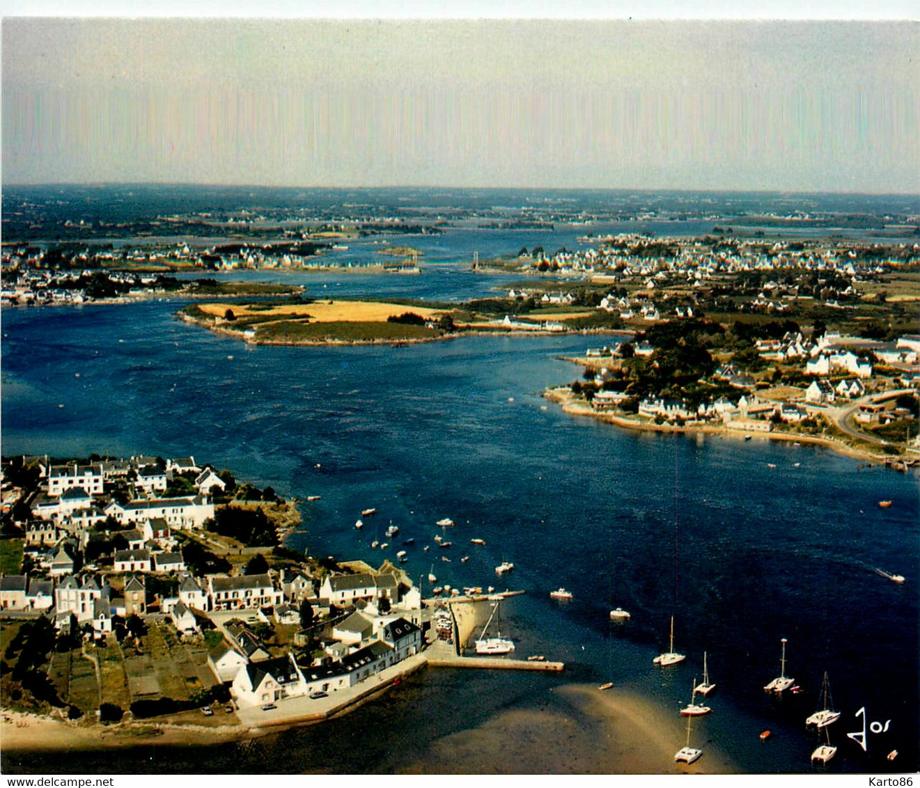 étel * La Rivière Et Le Vieux Passage En Plouhinec * Vue Aérienne - Etel