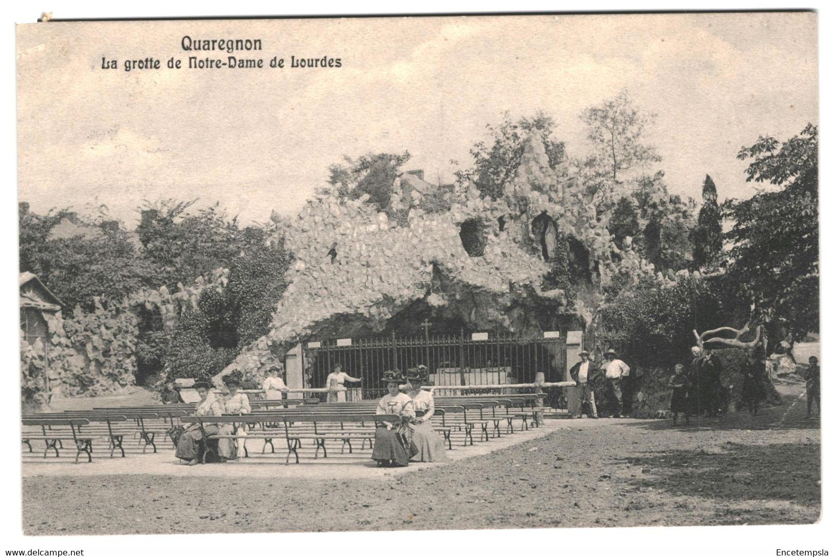 CPA  Carte Postale Belgique  Quaregnon- La Grotte De Notre Dame De Lourdes 1909 VM41211 - Quaregnon