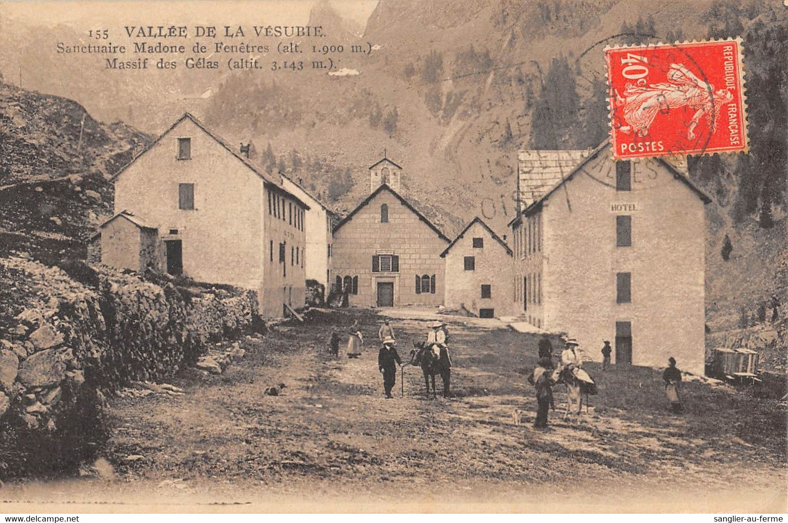 CPA 06 VALLEE DE LA VESUBIE SANCTUAIRE MADONE DE FENETRES MASSIF DES GELAS - Other & Unclassified