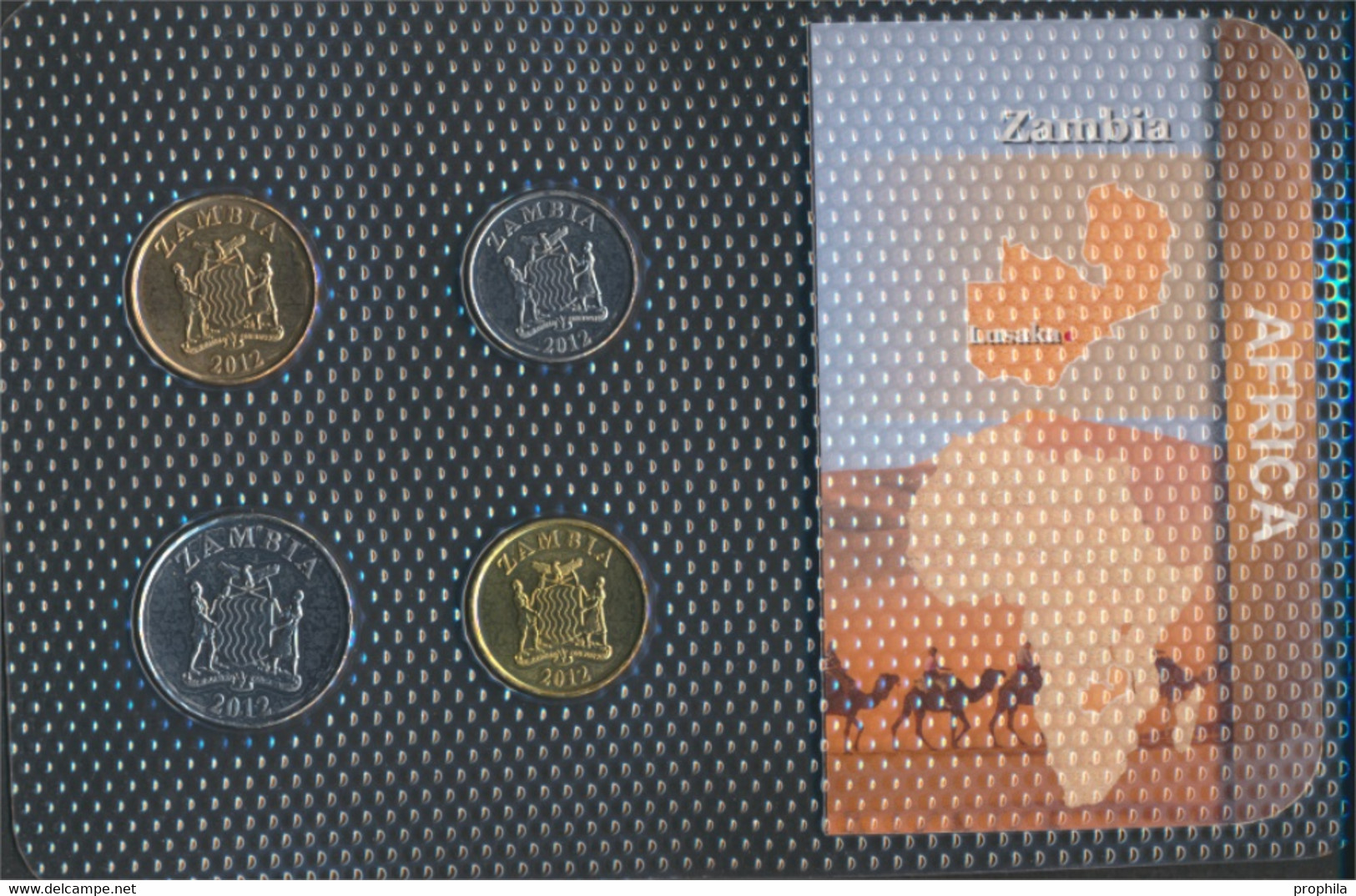 Sambia 2012 Stgl./unzirkuliert Kursmünzen 2012 5 Ngwee Bis 1 Kwacha (9664393 - Zambia